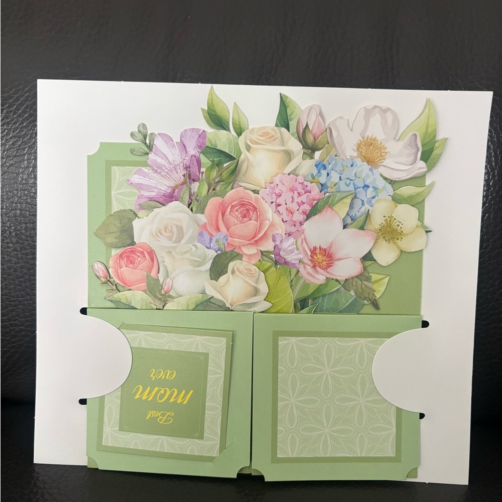 Floral Best Mom Ever Pop Up Card - Picture 5 of 7